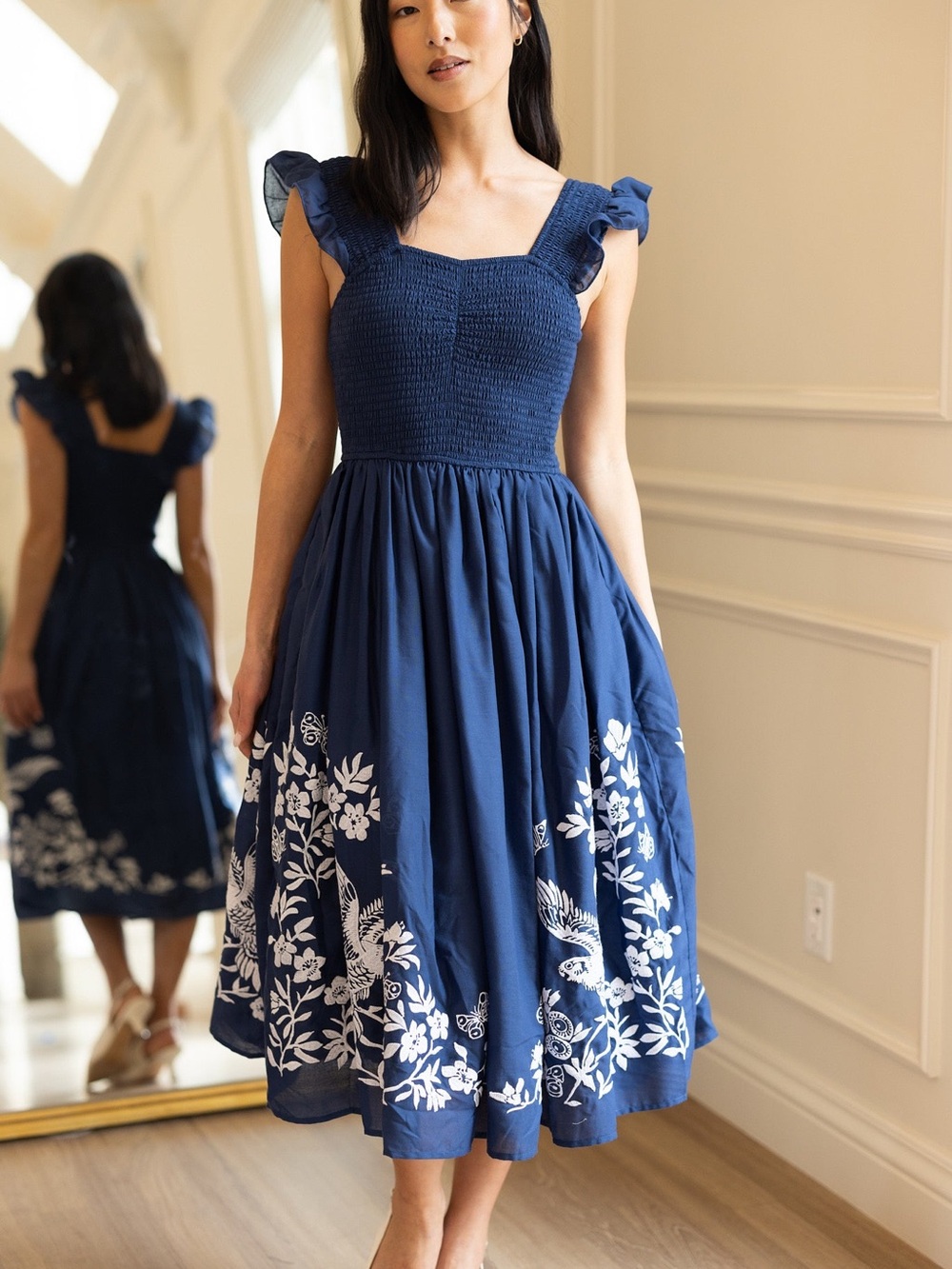 Ivy City Co - Finch Dress in Blue